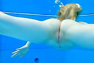 Pierced clit in Belt Ass to mouth at underwater